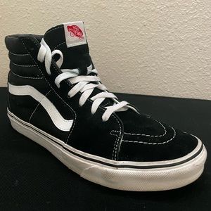 Men’s Vans SK8-HI Black Black/White